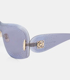 Loewe Anagram embellished mask sunglasses