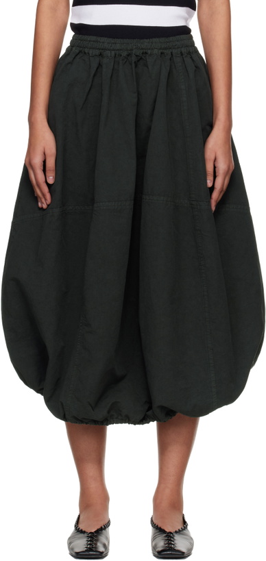 Photo: YMC Khaki Parachute Midi Skirt