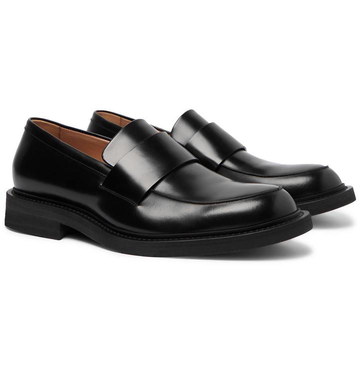 Photo: Bottega Veneta - Leather Loafers - Black