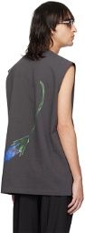 Song for the Mute Black Blue Stem Tank Top