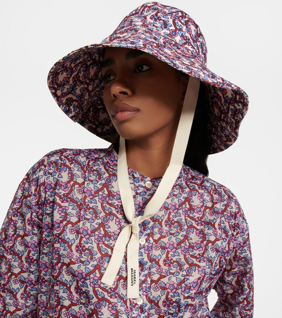 【ISABEL MARANT】edona プリント cotton-canvas sunhat Isabel Marant - Edona printed cotton canvas sun hat Isabel