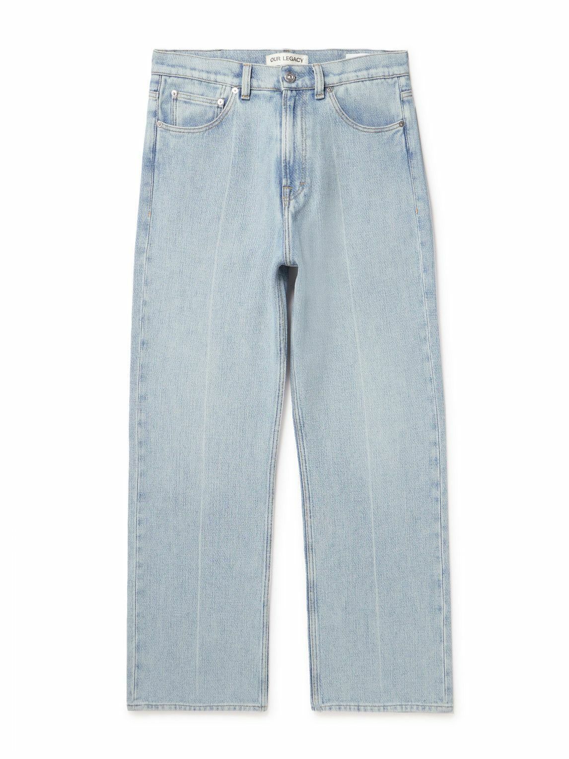Our Legacy - Third Cut Slim-Fit Straight-Leg Printed Jeans - Blue Our ...