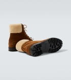 Manolo Blahnik Sycamor shearling-trimmed suede boots