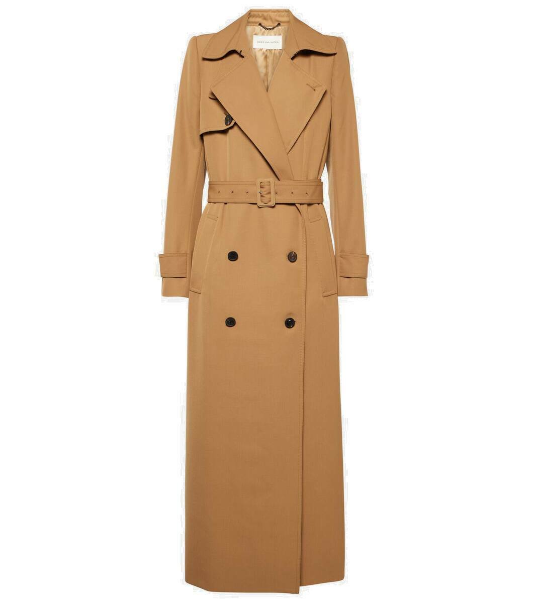 【関税&送料込】Dries Van Noten Cotton Gabardine Trench Coat Cowhide caban jacket - Autumn-Winter Women | Dries Van Noten