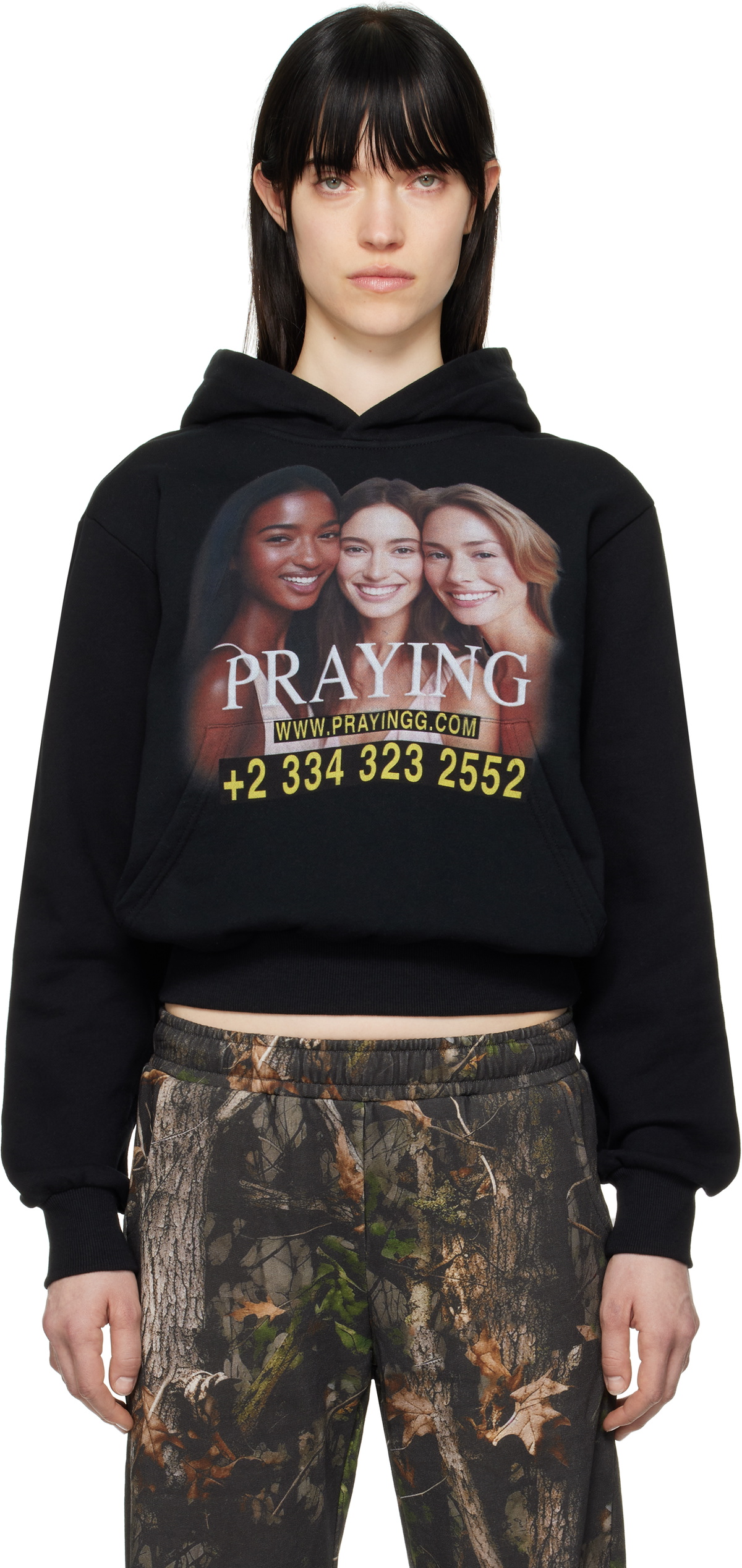 【PRAYING】PARIS HOODIE_BLACK Praying Black 'Paris' Hoodie Praying