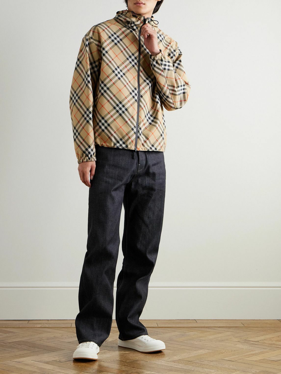 Burberry - Reversible Checked Twill and Shell Hooded Jacket