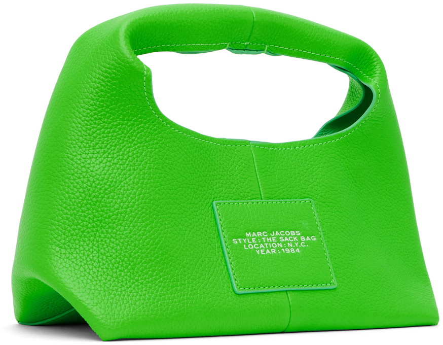 トートバッグ Marc Jacobs The Mini Sack Purse - Leather - Green Marc Jacobs Mini The Sack Bag | Green | FARFETCH