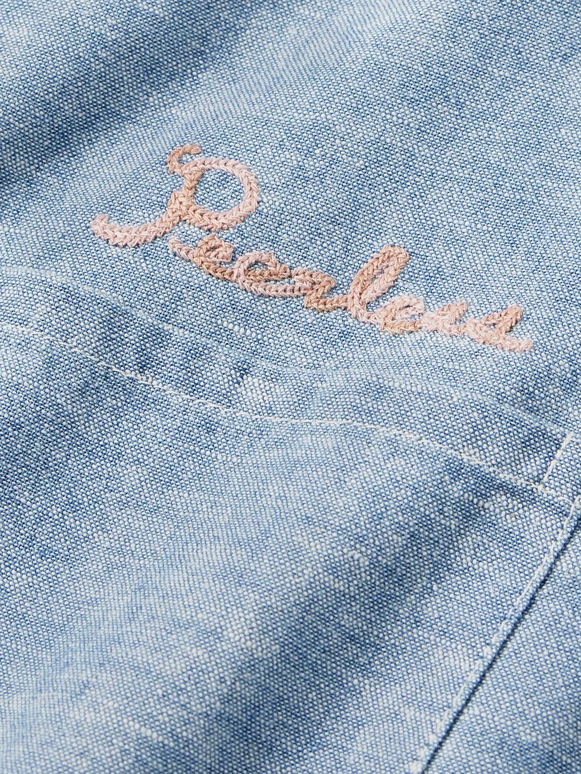 Visvim - Embroidered Cotton-Chambray Shirt - Blue Visvim