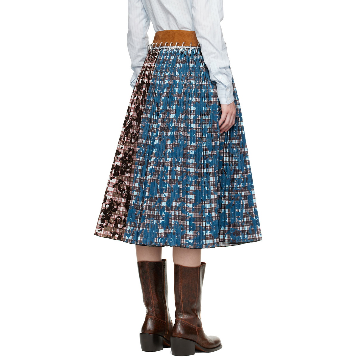 Chopova Lowena Multicolor Lockhart Carabiner Midi Skirt