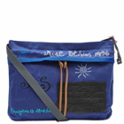 Acne Studios Men's Andemer Embroidered Cross Body Bag in Blue/Electric Blue