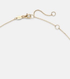 Stone and Strand Puffer Fish 14kt gold (585/1000) pendant necklace with diamonds
