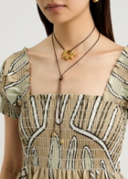 Eliou Timbo Gold-plated Cord Necklace - One Size