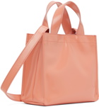 Acne Studios Pink Mini Logo Tote