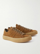 TOM FORD - Cambridge Suede Sneakers - Brown