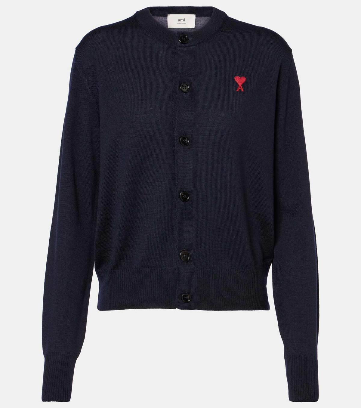 Ami Paris Ami De Cœur wool cardigan