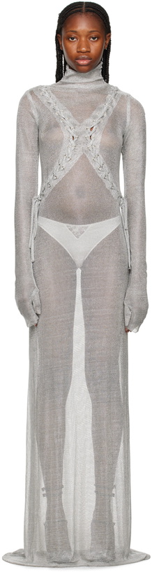 Photo: Feben Silver Armour Maxi Dress