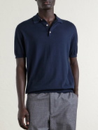 Boglioli - Slim-Fit Garment-Dyed Cotton Polo Shirt - Blue