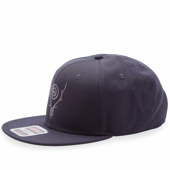 Photo: South2 West8 Men's S&T Embroidered Baseball Cap in Navy