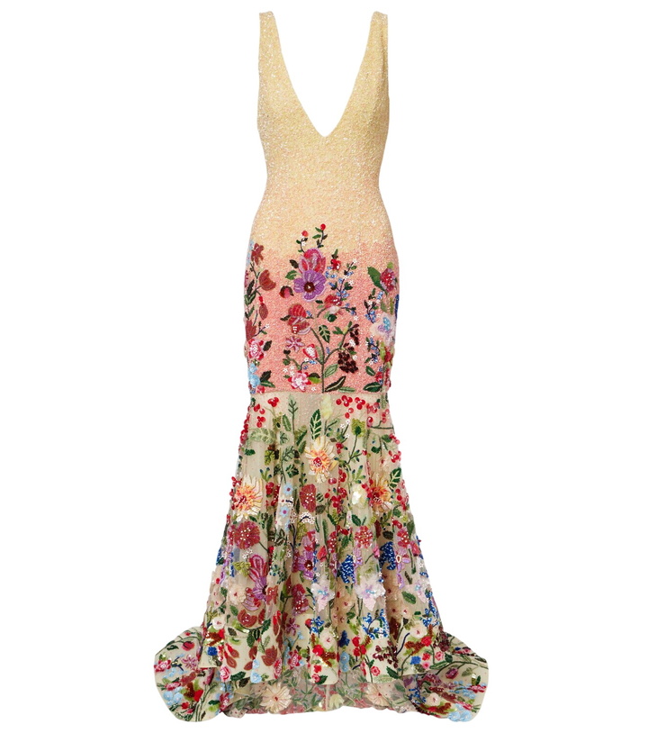 Photo: Là Fuori Botanical Symphone embellished gown