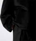 Dolce&Gabbana Shearling-trimmed alpaca and wool jacket
