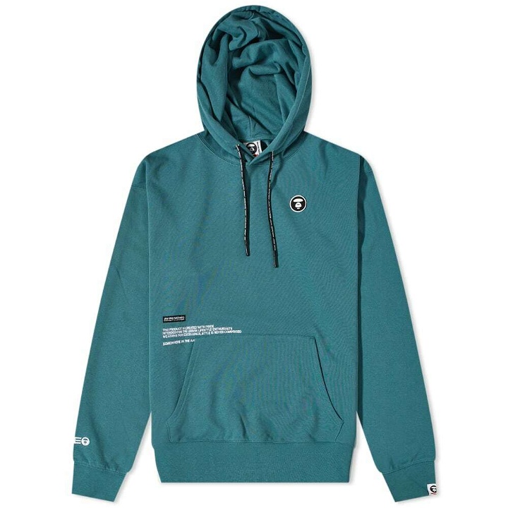 Photo: AAPE Men's Now Silicone Logo Popover Hoody in Grey