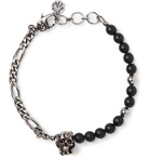 ALEXANDER MCQUEEN - Burnished Silver-Tone and Bead Bracelet - Silver