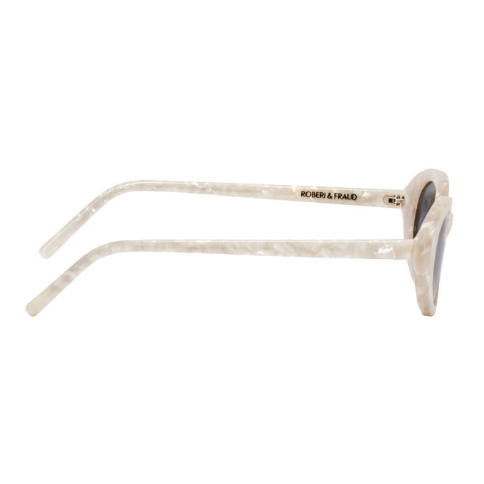 Roberi and Fraud White Betty Sunglasses