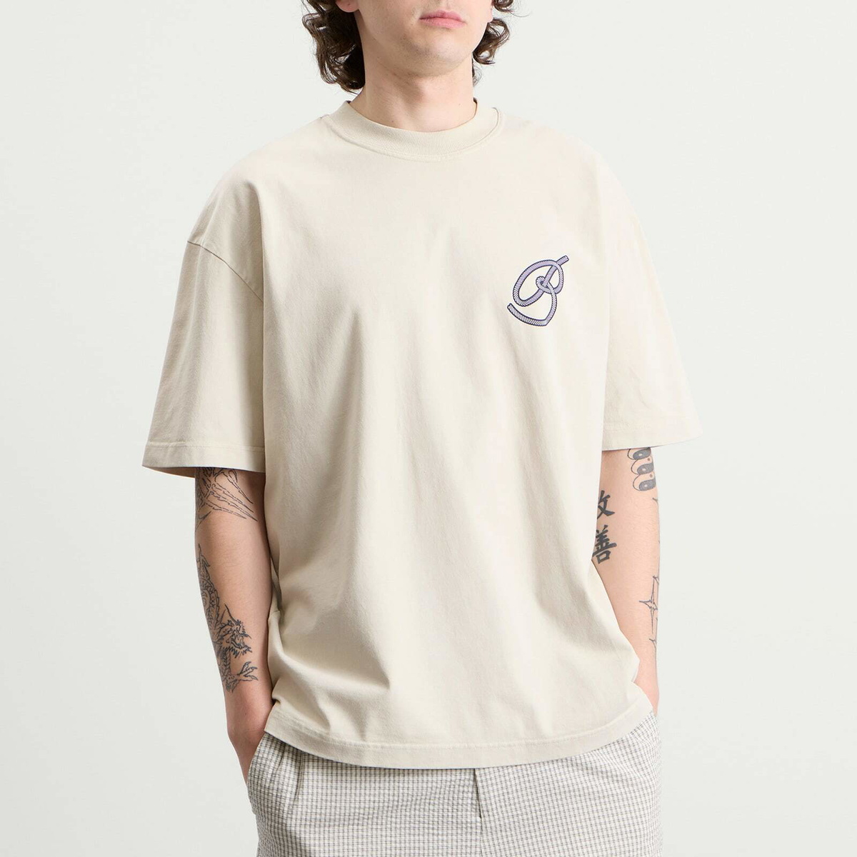 Bound Men's Marine T-Shirt in Washed Butter Yellow