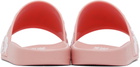 Versace Jeans Couture Pink Logo Shelly Pool Slides