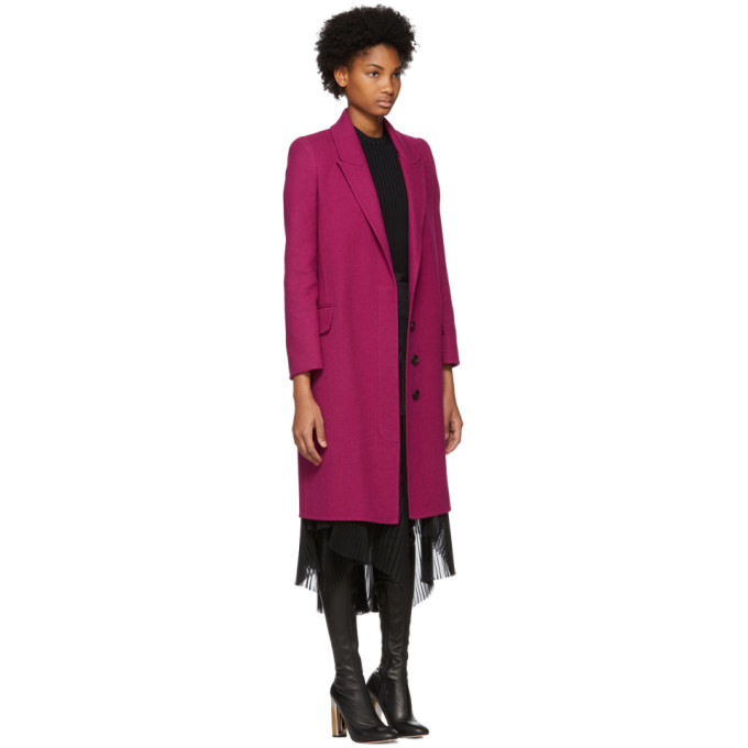 Alexander McQueen Pink Wool and Cashmere Coat Alexander McQueen