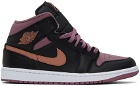 Nike Jordan Black & Purple Air Jordan 1 Mid SE Sneakers