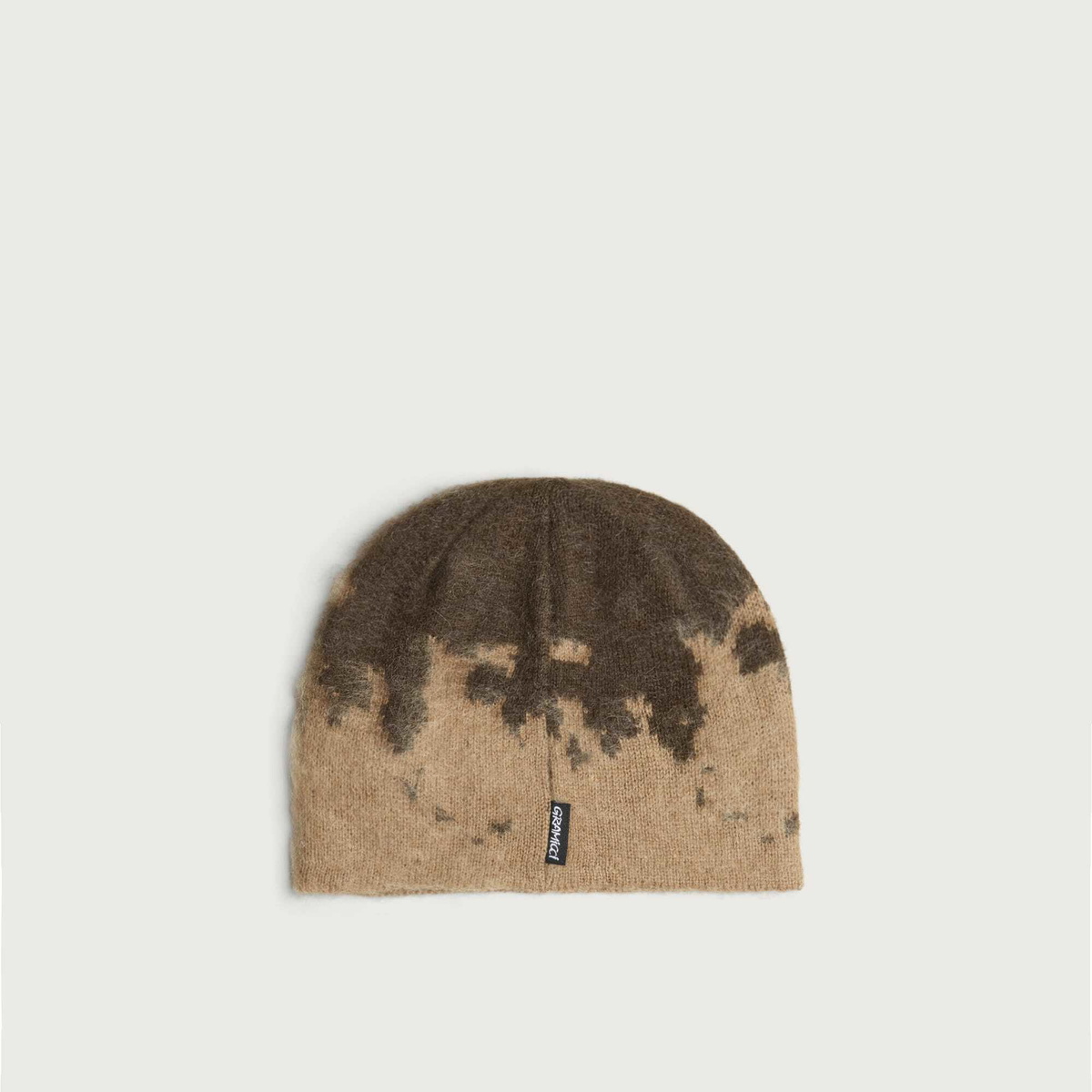 Gramicci Mohair Splatter Beanie in Taupe Splatter