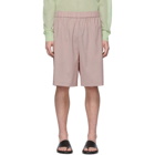 Tibi SSENSE Exclusive Pink Wool Shorts