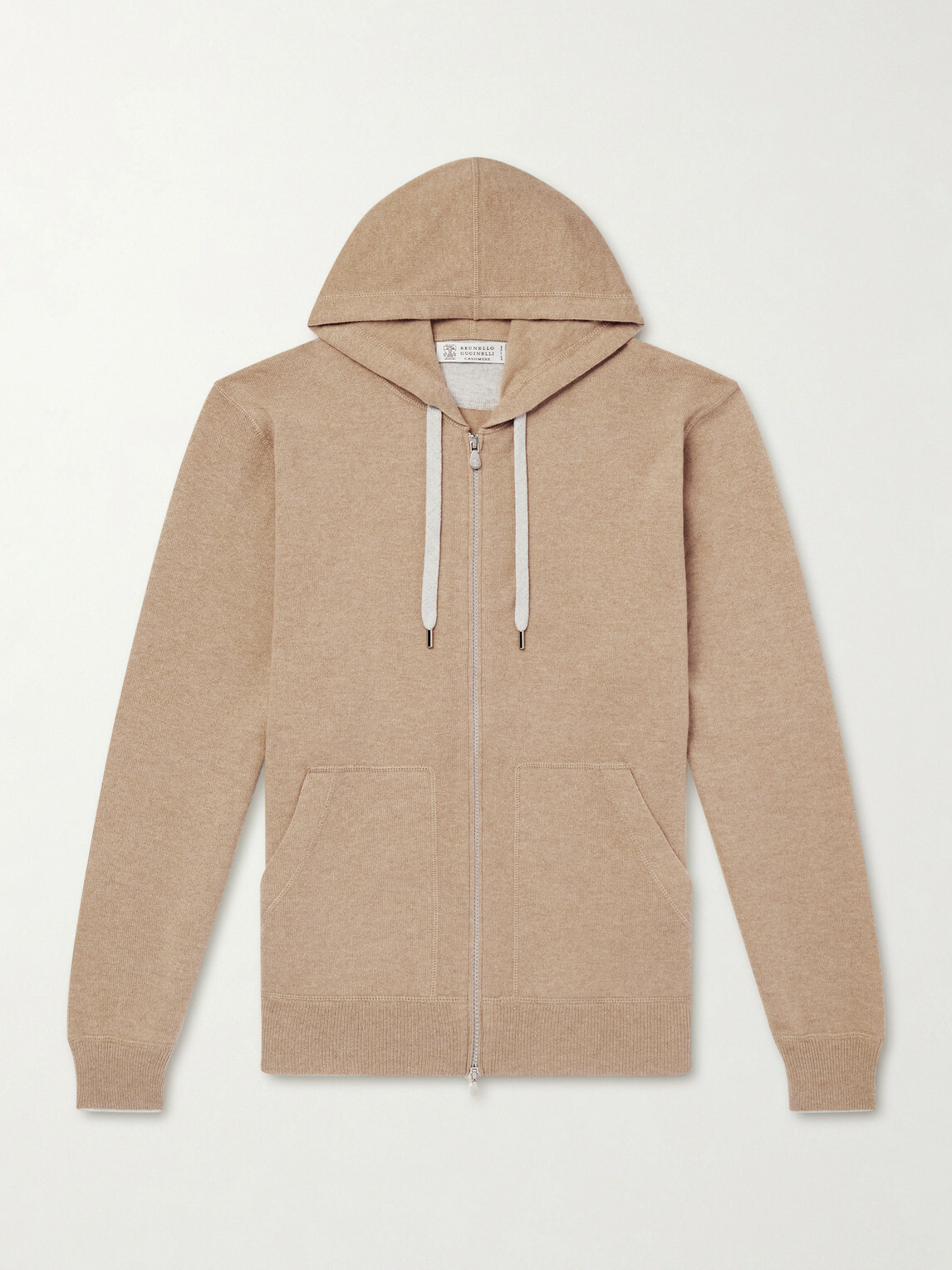 Brunello Cucinelli - Cashmere Zip-Up Hoodie - Neutrals
