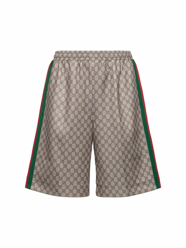 Photo: GUCCI Technical Cotton Blend Shorts