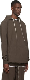 Rick Owens DRKSHDW Brown Temple Pullover Hoodie