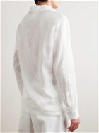 Giorgio Armani - Linen Polo Shirt - White