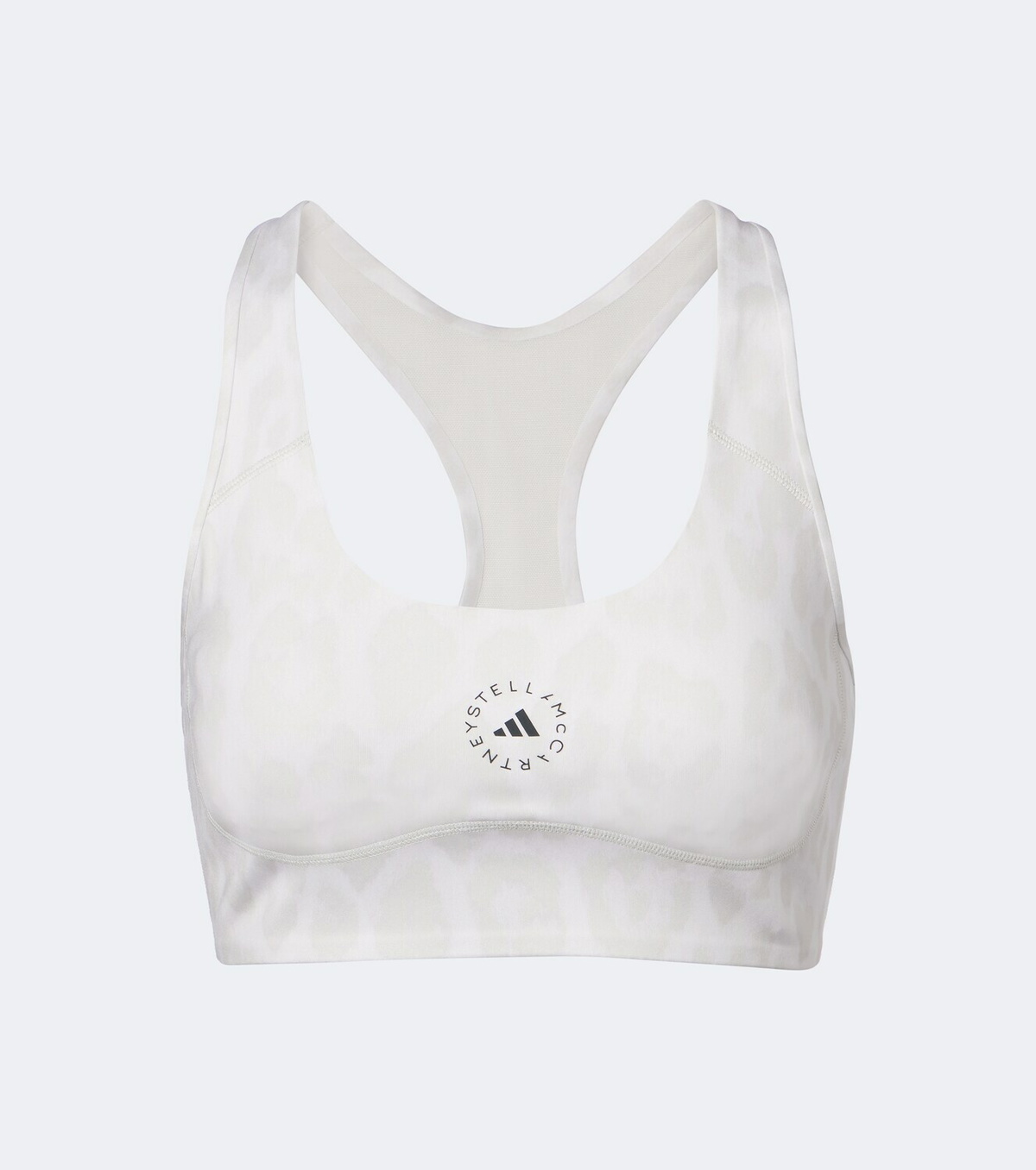 Adidas by Stella McCartney Logo leopard-print sports bra