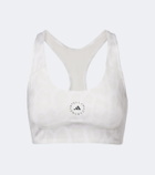 Adidas by Stella McCartney Logo leopard-print sports bra