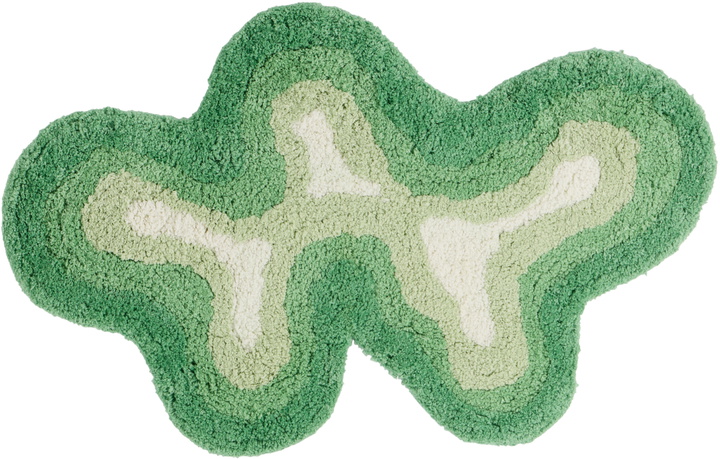 Photo: Mush Studios Green Rumpy Bath Mat