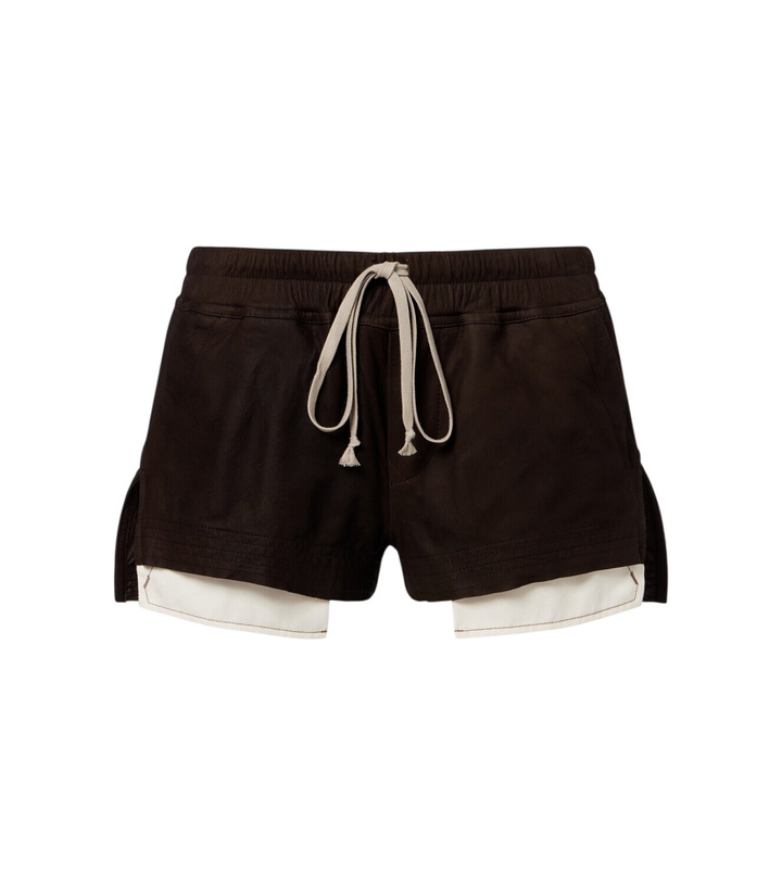 Photo: Rick Owens Fog suede shorts
