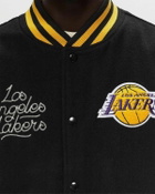 New Era Nba Patch Varsity Jckt Los Angeles Lakers Black Bomber Jackets/College Jackets
