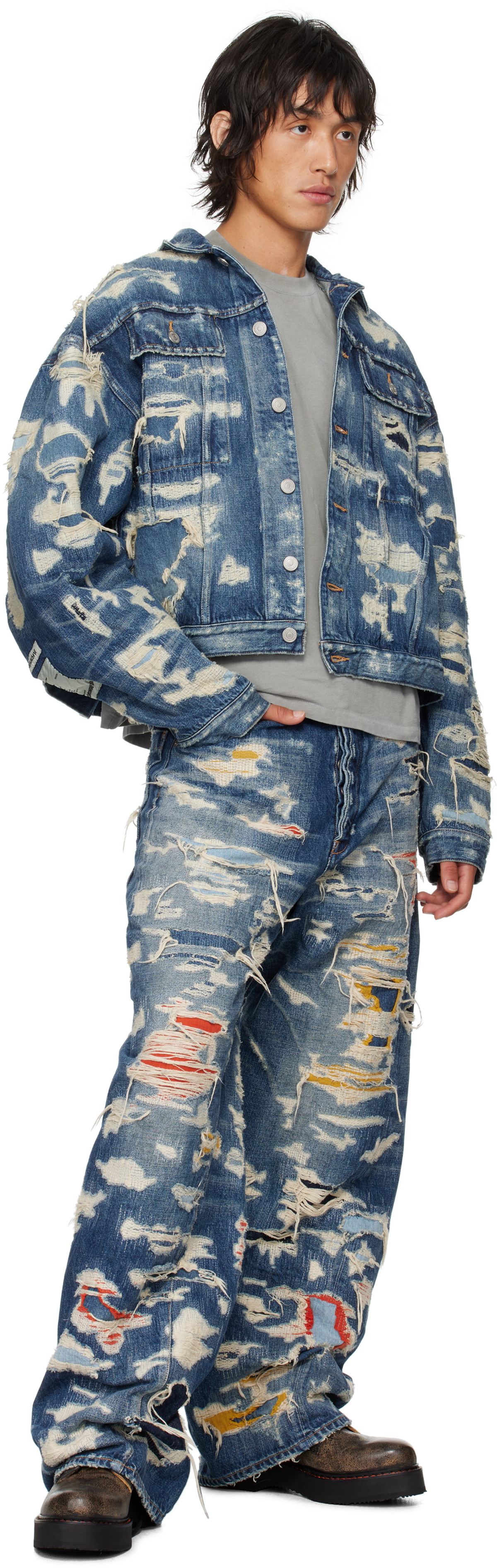 B1ARCHIVE Indigo Trucker Denim Jacket
