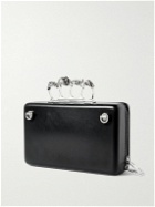 Alexander McQueen - The Knuckle Twisted Leather and Silver-Tone Messenger Bag