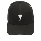 AMI Paris Men's Ami De Coeur Felt Cap in Noir 
