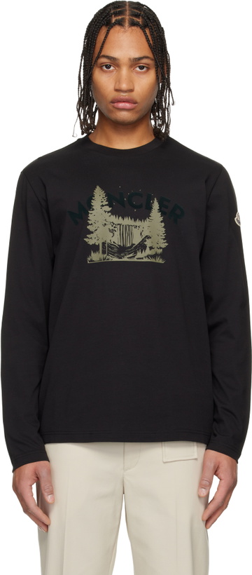 Photo: Moncler Black Long Sleeve T-shirt