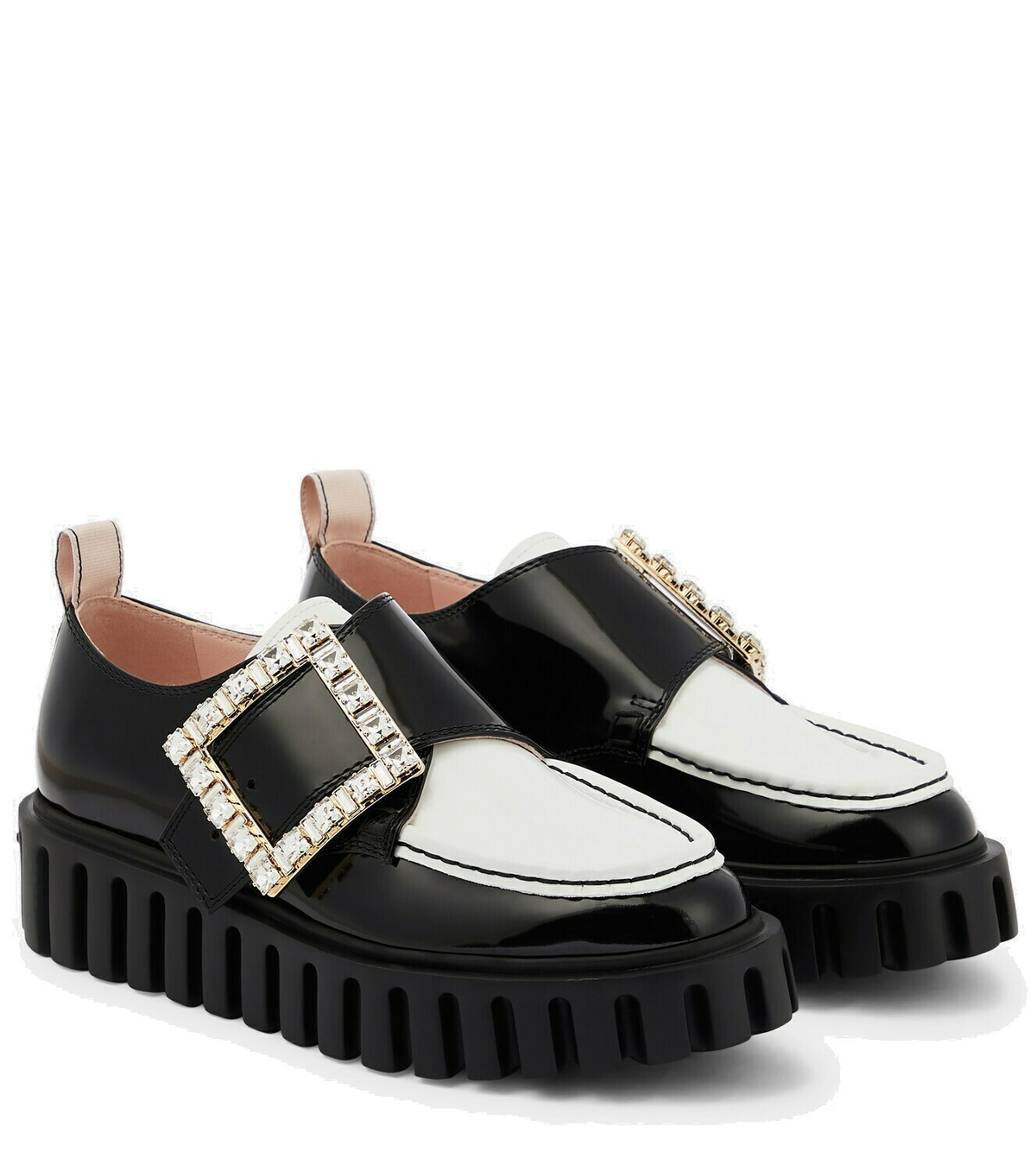 Roger Vivier Viv' Go-Thick patent leather platform loafers