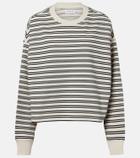 Velvet Isabelle striped cotton jersey sweatshirt