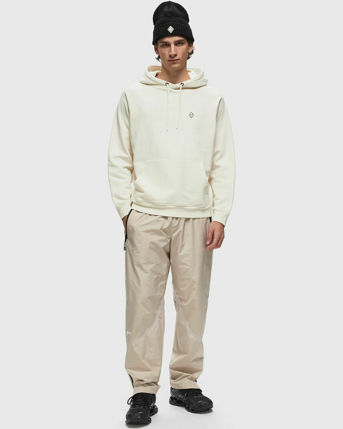 Pas Normal Studios Off Race Patch Hoodie White Sweatshirts