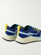 Nike Running - React Pegasus Trail 4 Rubber-Trimmed Mesh Running Sneakers - Blue